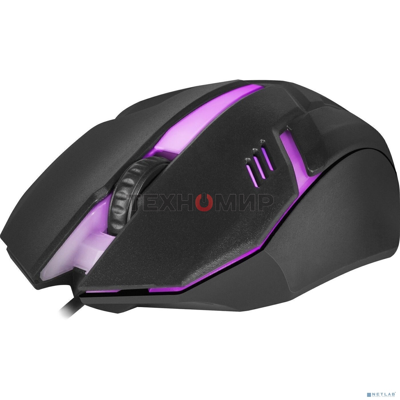 Мышь проводная Defender Hit MB-550 черный, 1600 dpi, USB, кнопки - 4