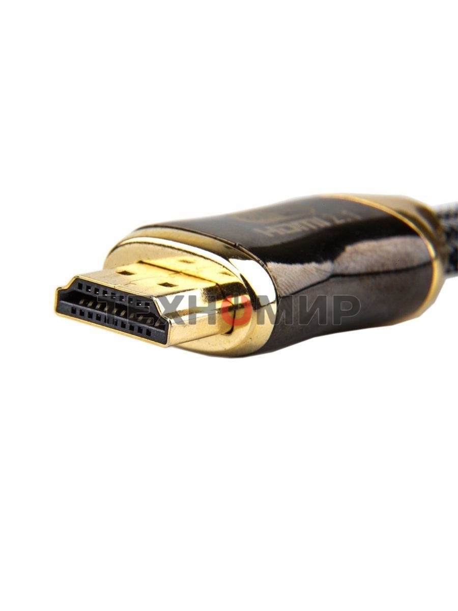 Кабель HDMI 19M/M,ver. 2.1, 8K@60 Hz 2m метал разъемы, нейлоновая оплетка Telecom TCG300-2M