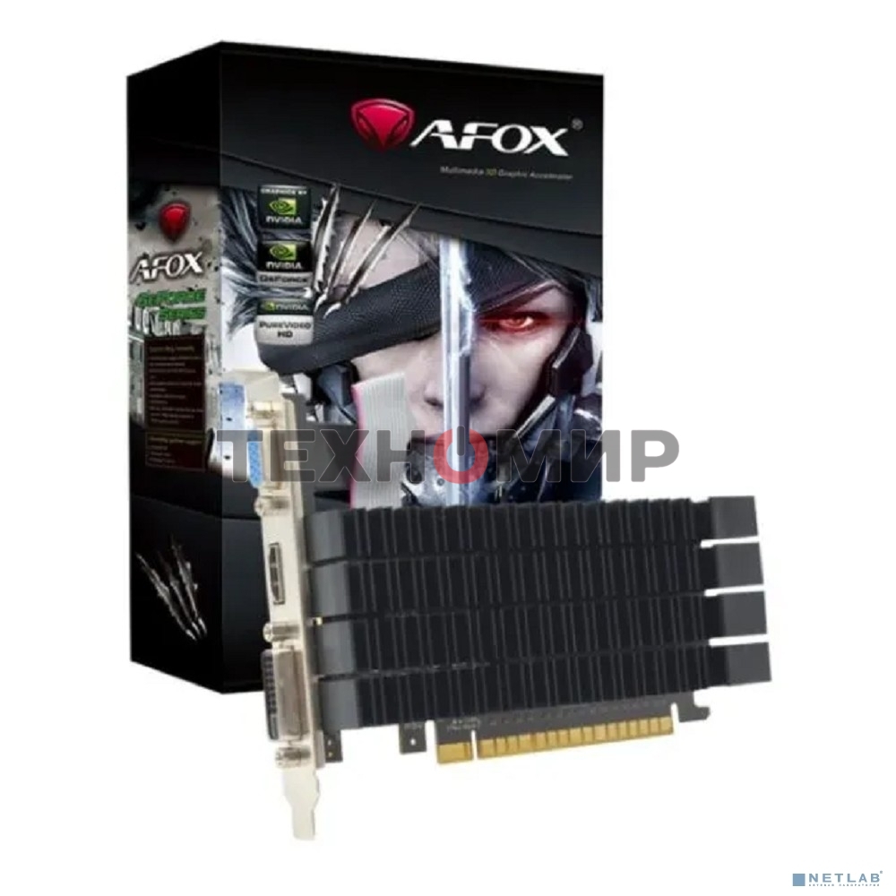 Видеокарта AFOX GT730 2G DDR3 64bit heatsink DVI HDMI