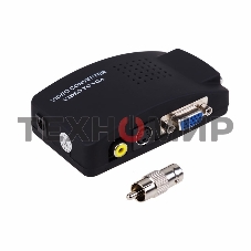 Конвертер Rexant BNC\RCA + S-video на VGA (в комплекте переходник гн. BNC – шт. RCA)