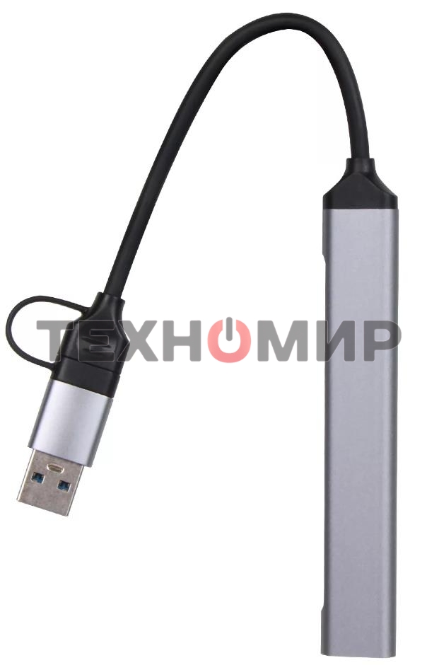 USB-концентратор TypeC+adapter-->USB3.0+2USB2,0+SD+TF, VCOM