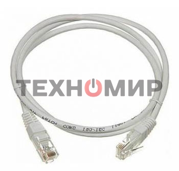 Патч-корд LANMASTER UTP TWT-45-45-2.0/6-GY вилка RJ-45-вилка RJ-45 Cat.6 2м серый ПВХ