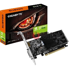 Видеокарта Gigabyte GV-N1030D4-2GL NVidia GeForce GT 1030, 2Gb DDR4/64-bit, PCI-Ex16 3.0, DVI-Dx1, HDMI2.0bx1, LP, 2-slot cooler, Retail