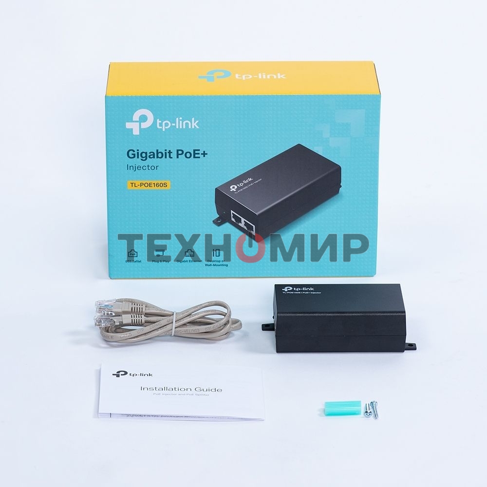 Инжектор PoE Gigabit PoE Injector, 802.3af/at compliant