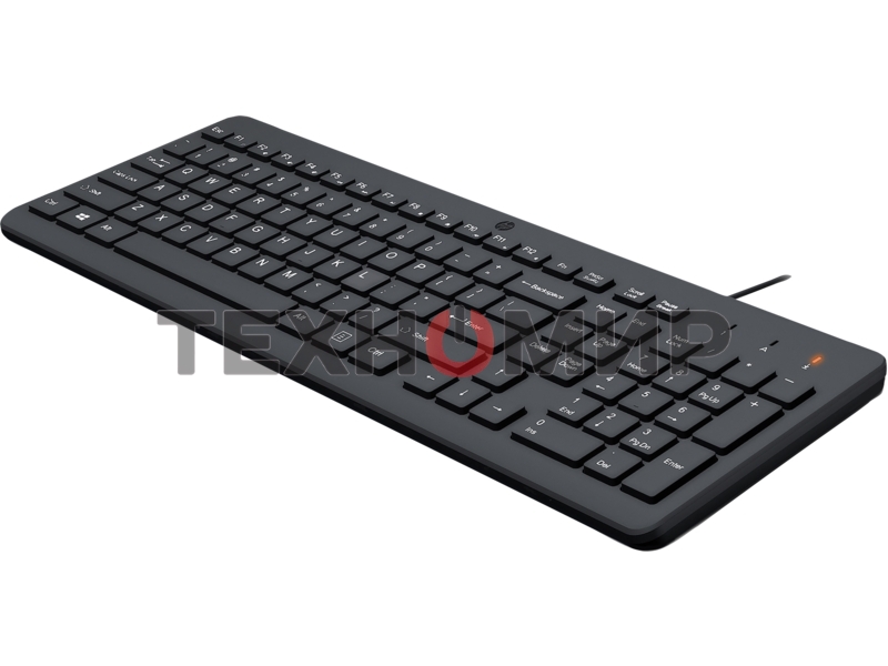 Клавиатура Keyboard HP 150 Wired черный ENG/RUS