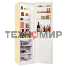 Холодильник Nordfrost NRB 154 ME мрамор бежевый двухкамерный 238/115 л морозилка снизу, капельная система