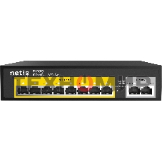 Коммутатор Netis P110C 10-портовый PoE+ коммутатор Fast Ethernet/8*PoE+ 2 порта 802.3af/802.3at