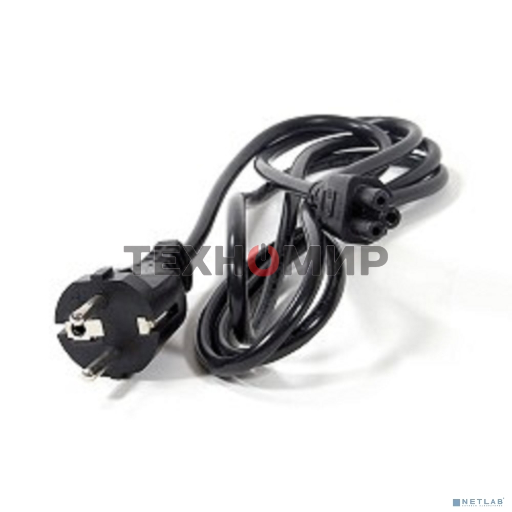 Кабель питания для ноутбуков Telecom 1.8m, 3-pin, с заземлением, 220V (Европейский стандарт)