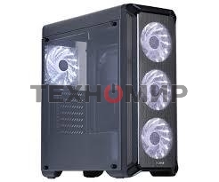 Компьютерный корпус Zalman i3 edge черный без БП ATX 3x120мм 2xUSB 2.0 1xUSB 3.0 audio bott PSU
