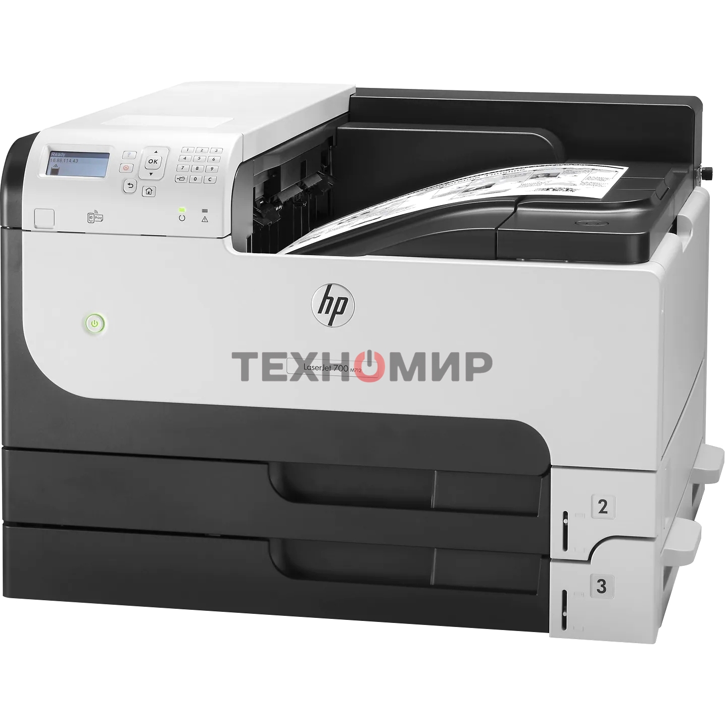 Принтер лазерный HP LaserJet Enterprise 700 M712dn (CF236A), A3, ч/б, печ. до 41 стр/мин. (А4) до 40 стр/мин. (А3), 1200 x 1200 dpi, USB, RJ-45, Air Print