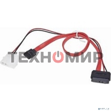 Кабель Gembird/Cablexpert Combo miniSATA, molex+SATA/miniSATA, 6pin+7pin, (длина инт-50 см, пит-30 см)