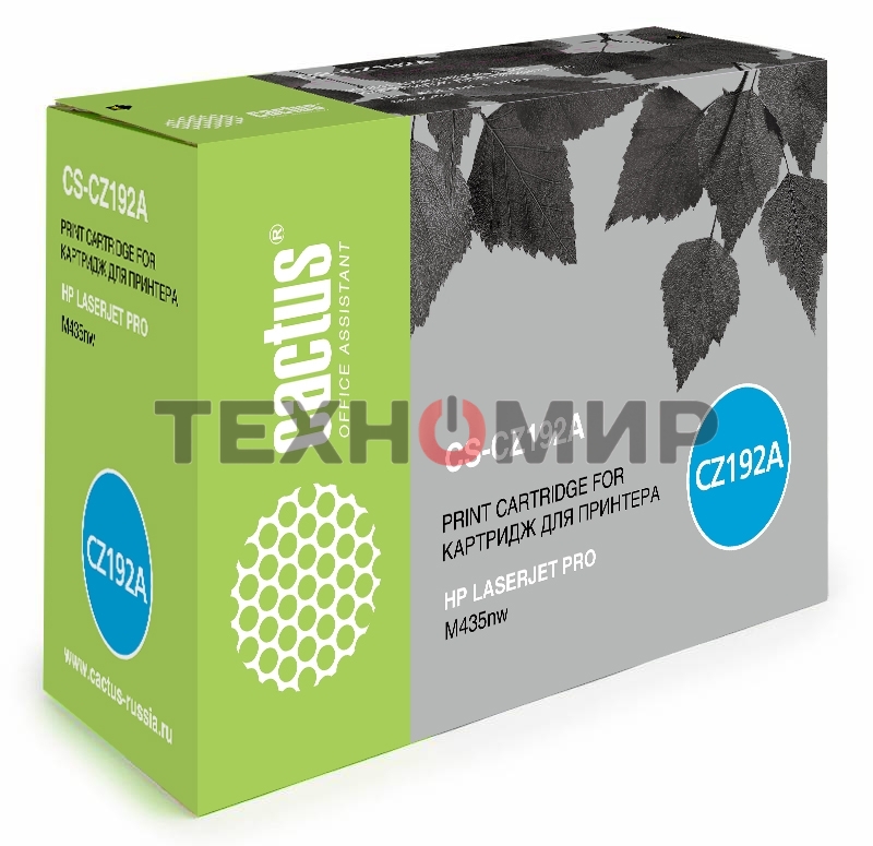 Картридж лазерный Cactus CS-CZ192A черный (12000 стр.) для HP LaserJet Pro M435nw (аналог CZ192A)
