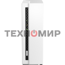 Сетевое хранилище SMB QNAP TS-133 NAS 1 HDD tray. ARM 4-core Cortex-A55 1.8GHz, ram 2 Gb (max), 1x1GbE, 1xUSB 2.0 port,1xUSB 3.2 Gen 1