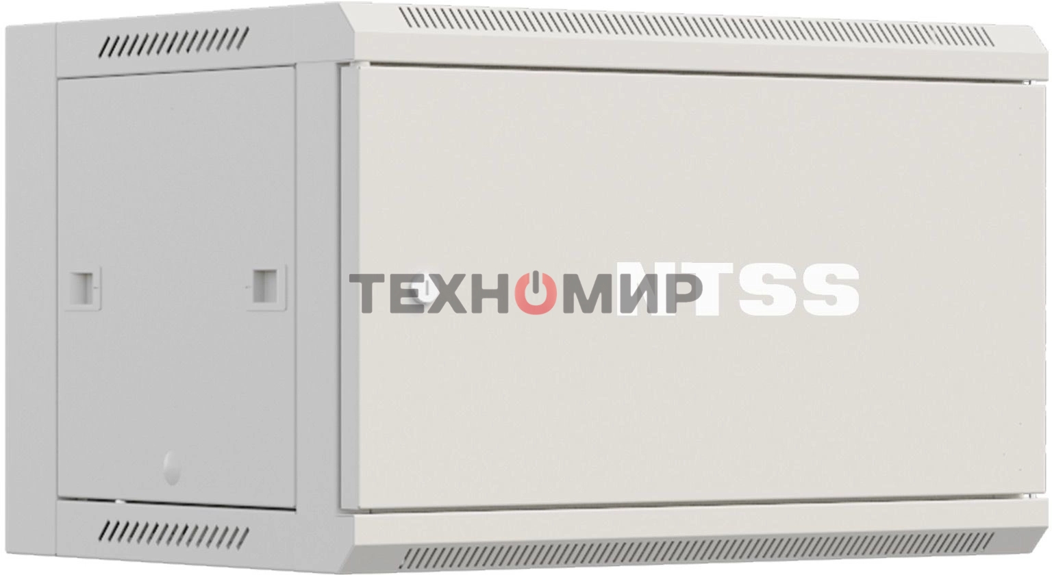 Шкаф коммутационный NTSS Премиум (NTSS-W9U6060FD) настенный 9U 570x600 мм пер. дв. металл 60 кг серый 500 мм 22 кг 220 град. 500 мм IP20 сталь