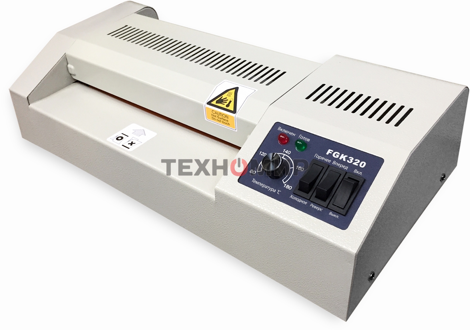 Ламинатор Гелеос FGK 320, А3, 2х250 (пленка 60-250мкм), 600 мм/мин, 4 вала, реверс, хол. ламин., регул. темп., металл. корпус, мах толщина 2мм