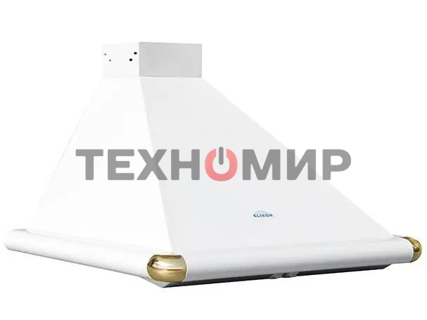 Вытяжка каминная Elikor Сатурн 60П-180-В1Л белый/золотистый, 60 см, 180 куб. м/ч, 48 дБ