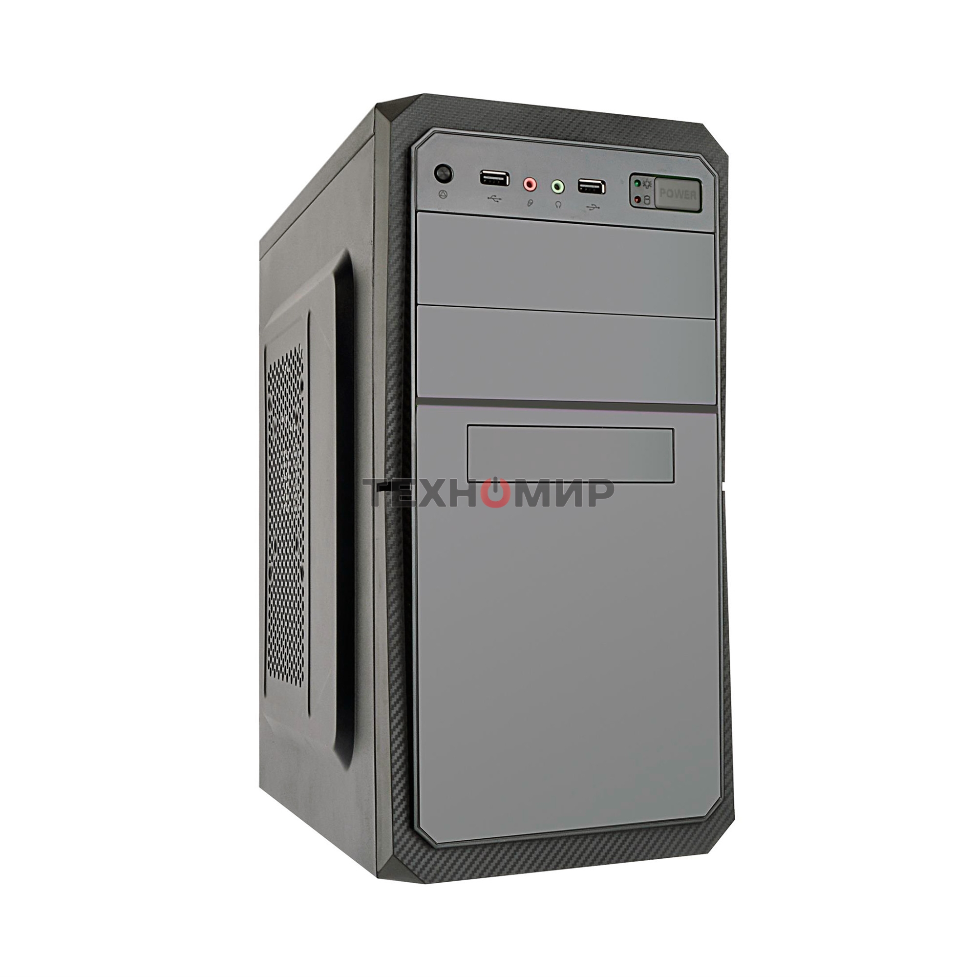 Компьютерный корпус ExeGate EX284026RUS Minitower BA-202 Black, mATX, AA350, 80мм, 2хUSB, Audio
