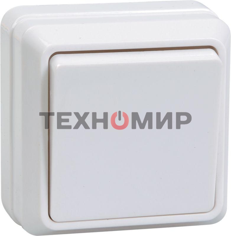 Выключатель IEK EVO10-K01-10-DC ВС20-1-0-ОБ 1кл 10А откр.уст. ОКТАВА (белый)