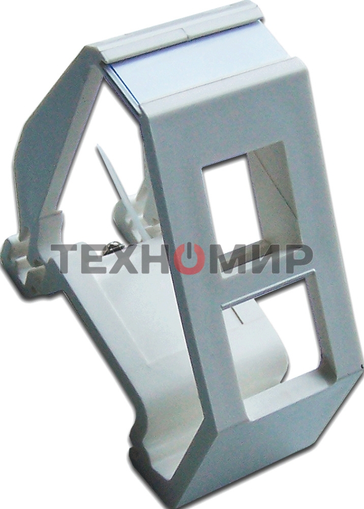 Рамка на DIN-рейку для установки модуля типа Keystone, белая