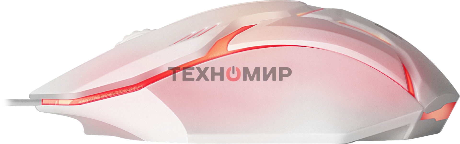 Мышь проводная Defender Cyber MB-560L белый, 1200 dpi, USB, кнопки - 3