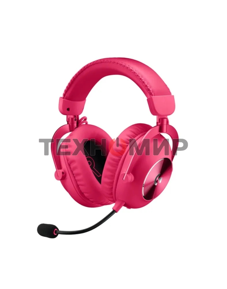 Гарнитура беспроводная/проводная игровая Logitech G Pro X 2 Wireless, розовый 981-001275