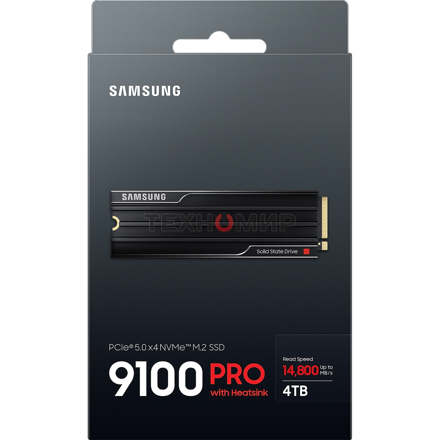 Накопитель SSD 4Tb Samsung 9100 PRO, M.2, PCI-E 5.0 x4, TLC 3D NAND R/W - 14800/13400 Mb/s с радиатором