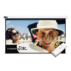 Экран Cinema S'OK SCPSM-360x200FG-ED90 16:9 163' Pro настенно-потолочный, моторизованный, 360x200см, фибергласс, белый корпус, экстрадроп 90см