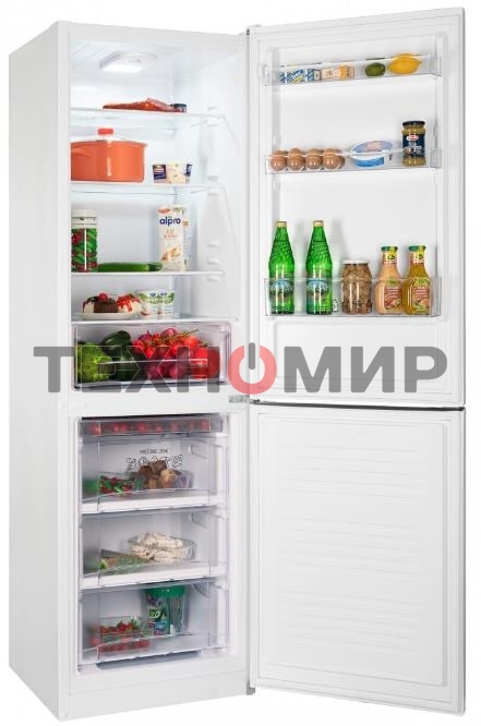 Холодильник Nordfrost NRB 162NF W белый двухкамерный 205/105 л морозилка снизу