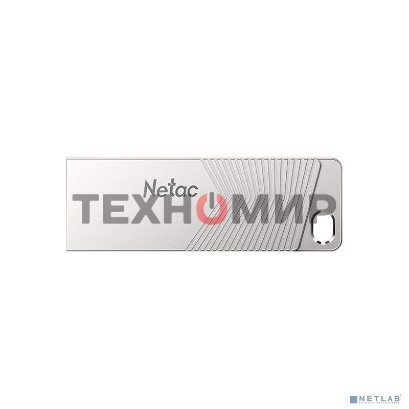 Флешка USB Netac UM1 (NT03UM1N-064G-32PN), 64Gb, USB 3.2, R/W 150/45, серебристый
