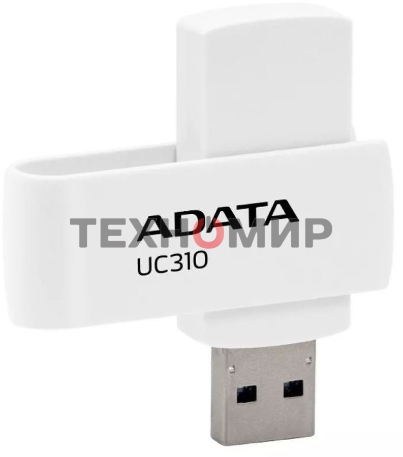 Флешка USB ADATA UC310 (UC310-64G-RWH), 64Gb, USB 3.2 Gen 1, R/W 100/30, белый