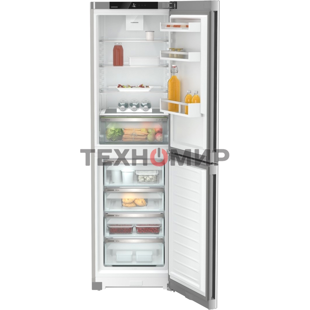 Холодильник Liebherr CNsfd 5704-22 001 серебристый двухкамерный 225/123л морозилка снизу