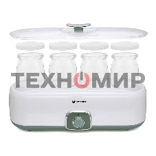 Йогуртница Kitfort KT-2006 20Вт 4б. 180 мл белый/зеленый