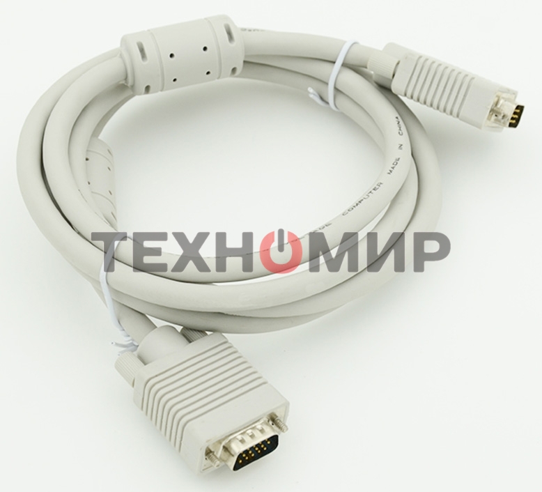 Кабель VGA Premium 15M/15M. Тройной экран, ферритовые кольца 3м