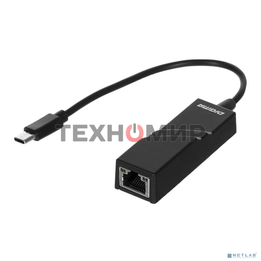 Сетевой адаптер Ethernet Digma D-USBC-LAN100 USB Type-C