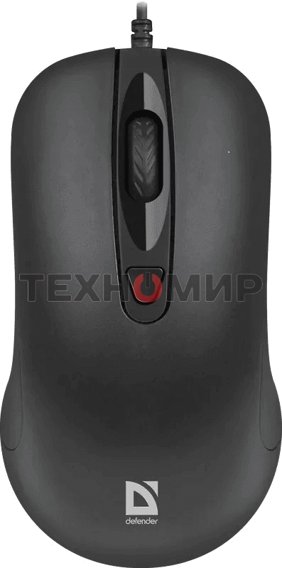 Мышь проводная Defender Classic MB-230 черный, 1600 dpi, USB, кнопки - 4