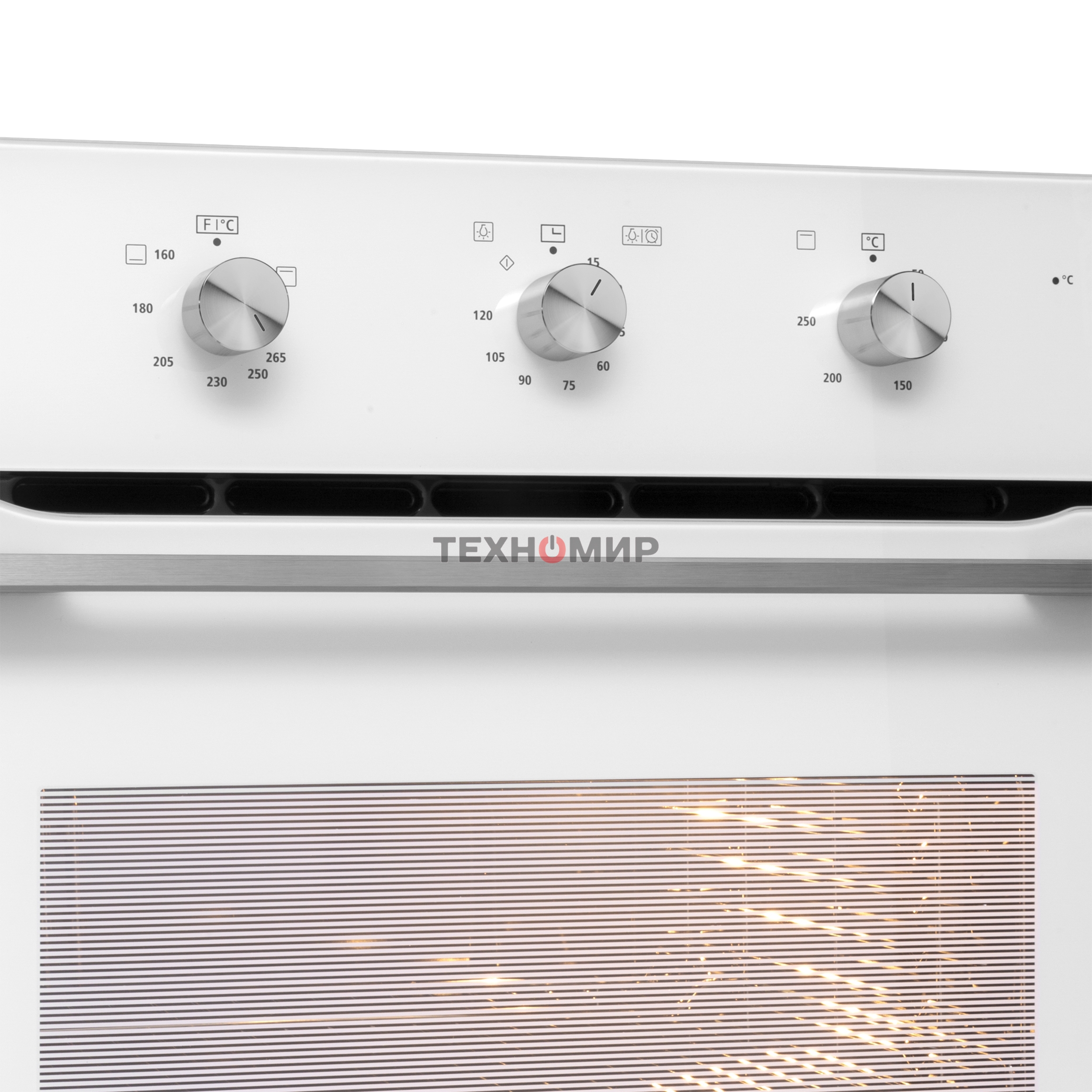 Шкаф духовой газовый с электрическим грилем Maunfeld MOGS703W, встраиваемый