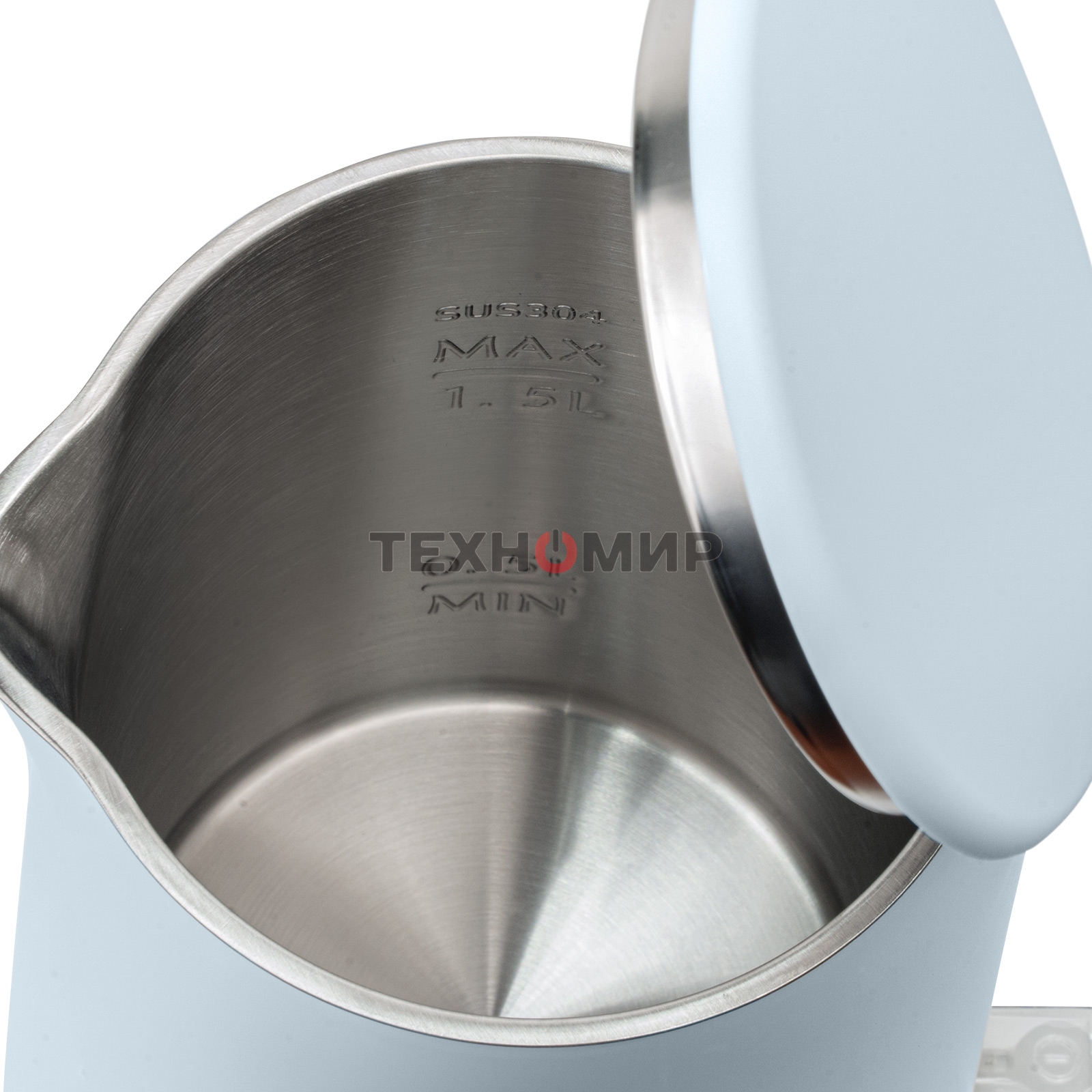 Чайник электрический Galaxy Line GL 0327, небесный, пластик, 1800 Вт, 1,5 л