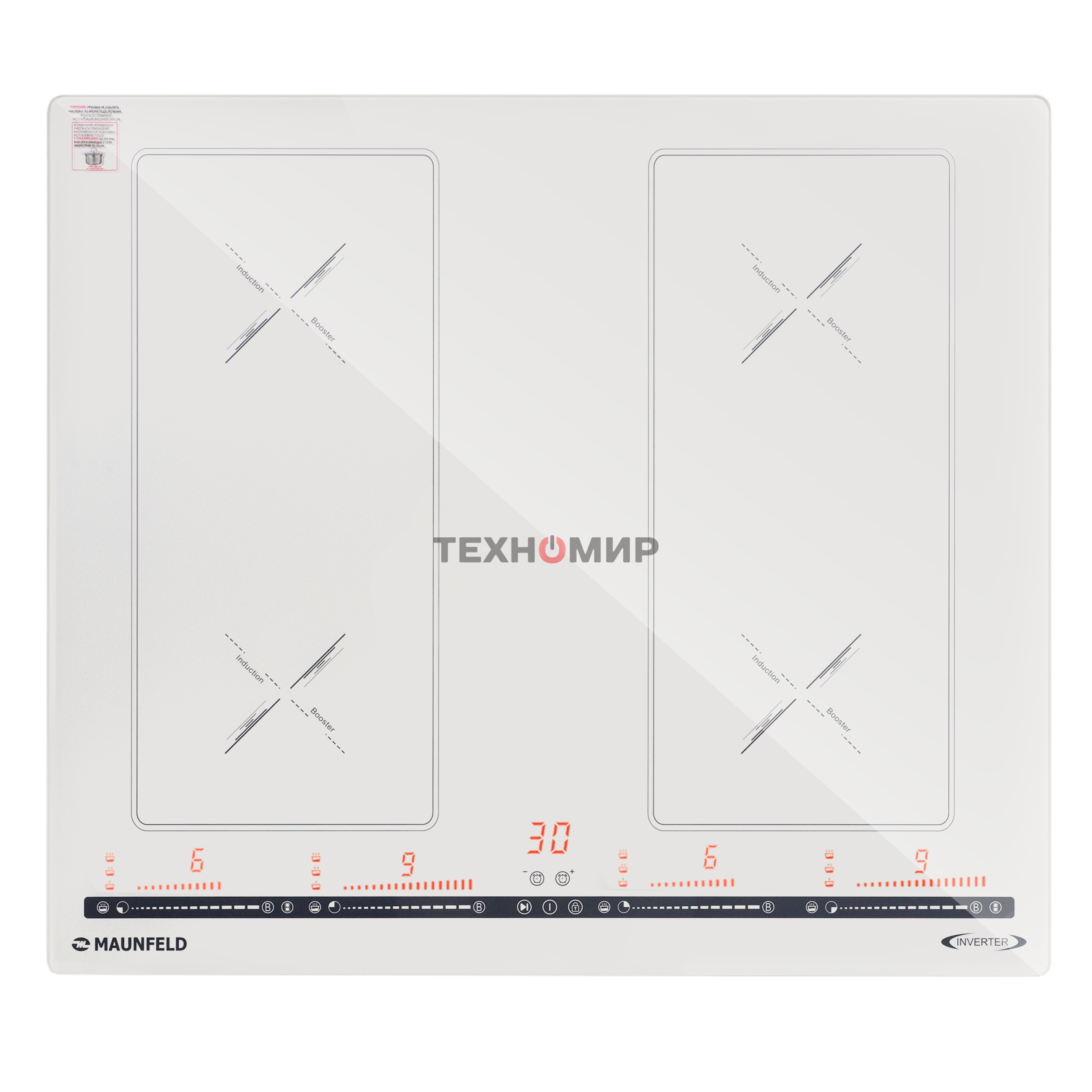 Индукционная варочная панель Maunfeld CVI594SB2BGA Inverter бежевый