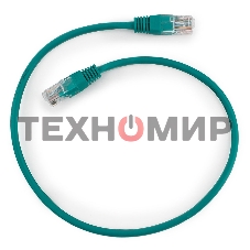Патч-корд UTP Cablexpert cat.5e, 0.5м, литой, многожильный, зеленый