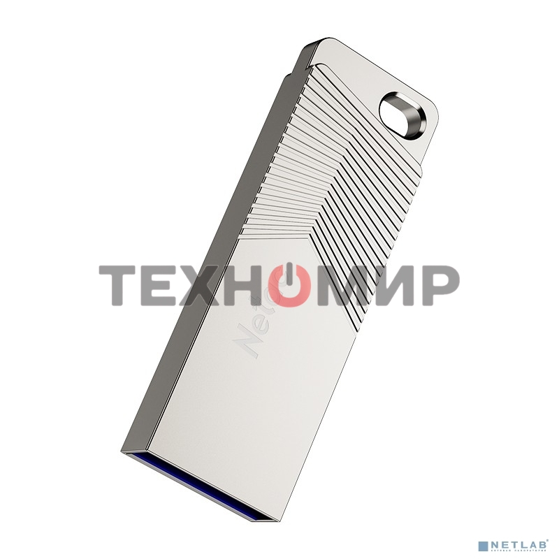Флешка USB Netac UM1 (NT03UM1N-064G-32PN), 64Gb, USB 3.2, R/W 150/45, серебристый
