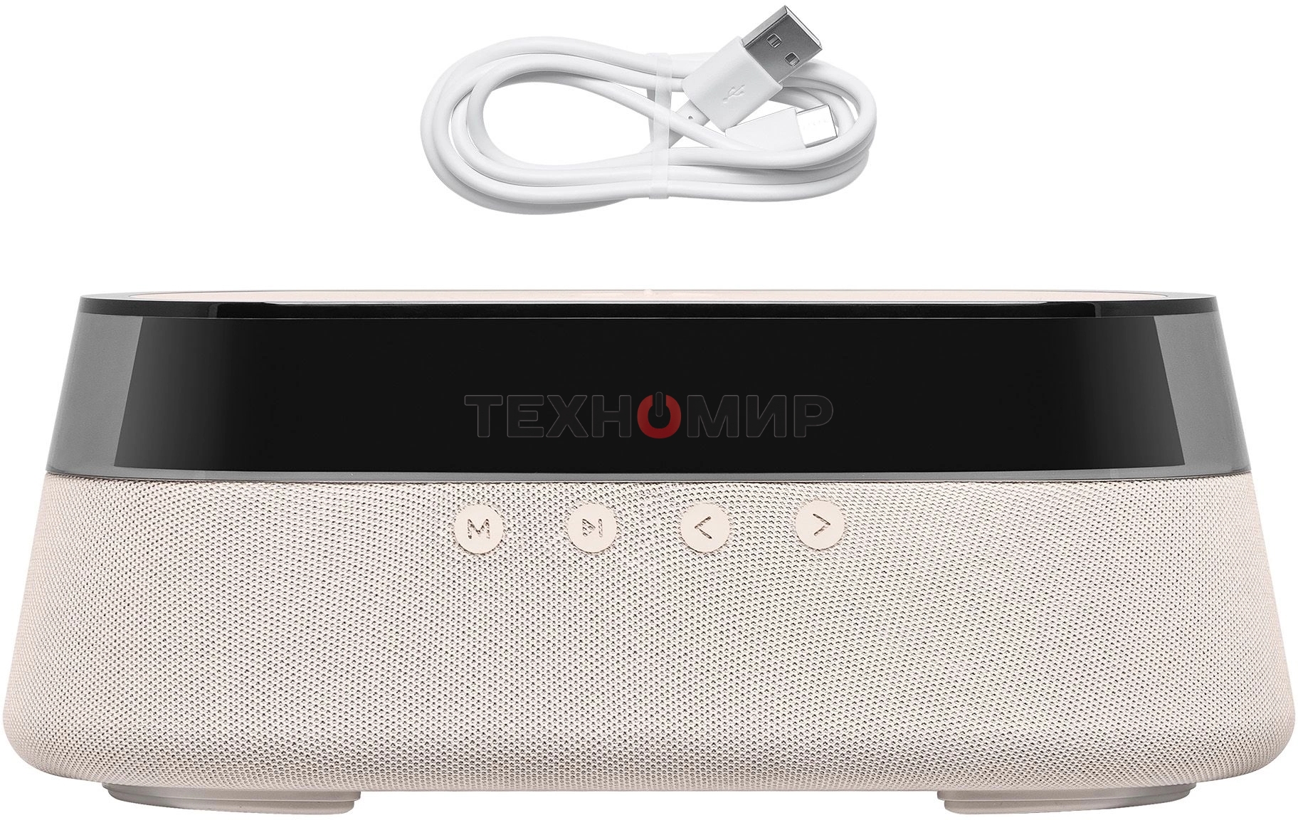 Портативная колонка BBK BTA1212 бежевый 10W 2.0 BT 10м 1800mAh