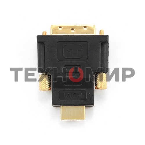 Адаптер (переходник) Gembird HDMI-DVI A-HDMI-DVI-1, 19M/19M, золотые разъемы, пакет