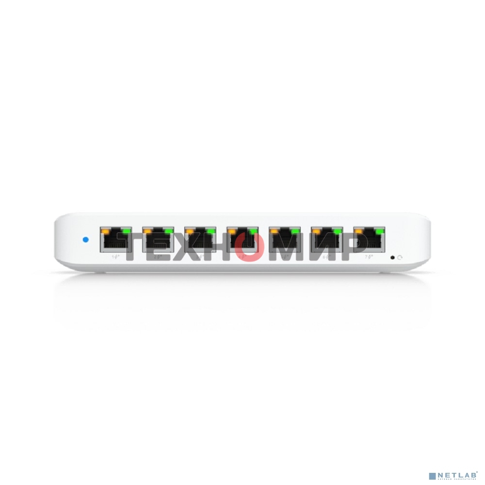 Коммутатор Ubiquiti UniFi Switch Ultra 60W PoE-коммутатор, 8х 1G RJ45, раздача 52 Вт