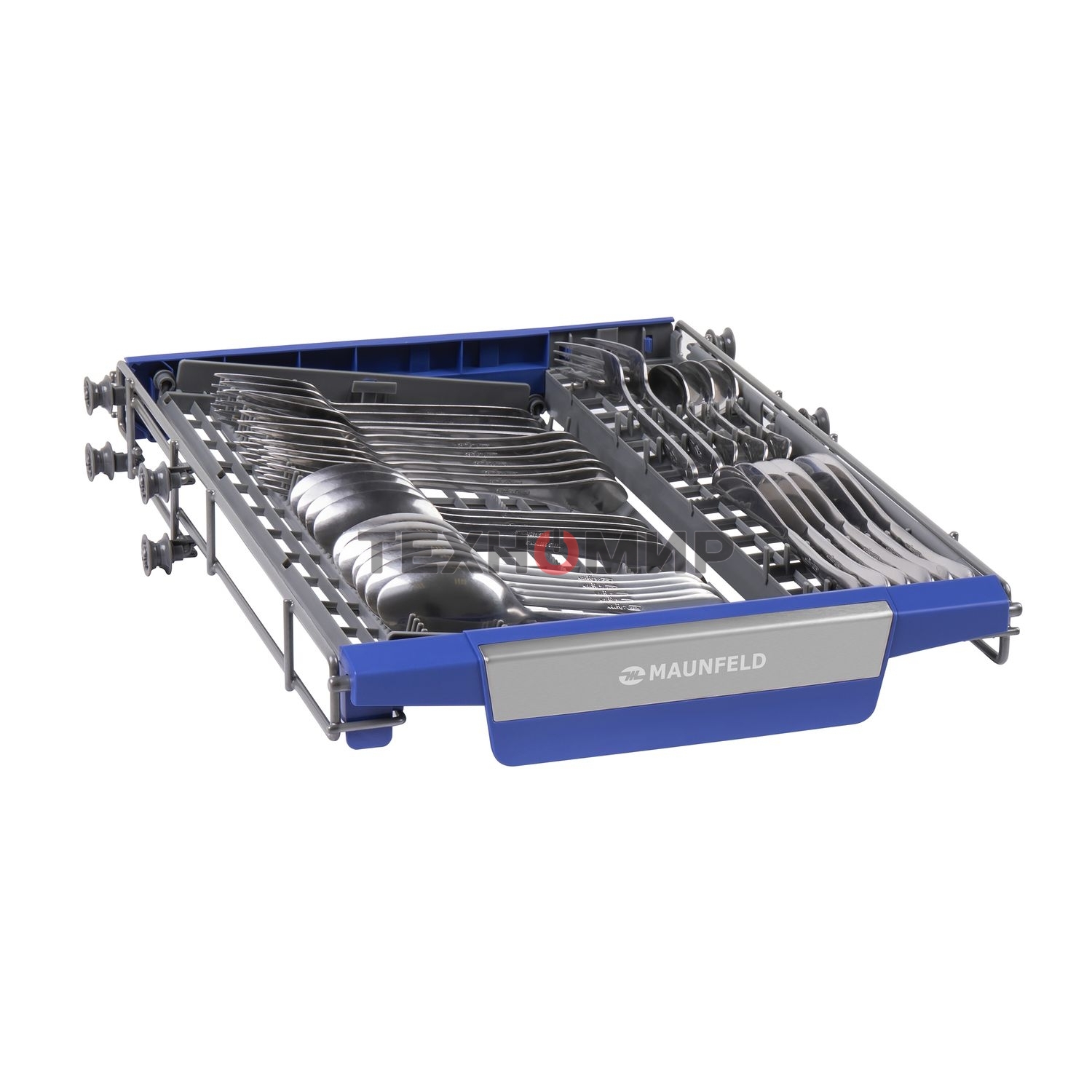 Встраиваемая посудомоечная машина Maunfeld MLP-08IMR, белый/черный, 44.5 см, 10 компл., 47 дБ, класс A++