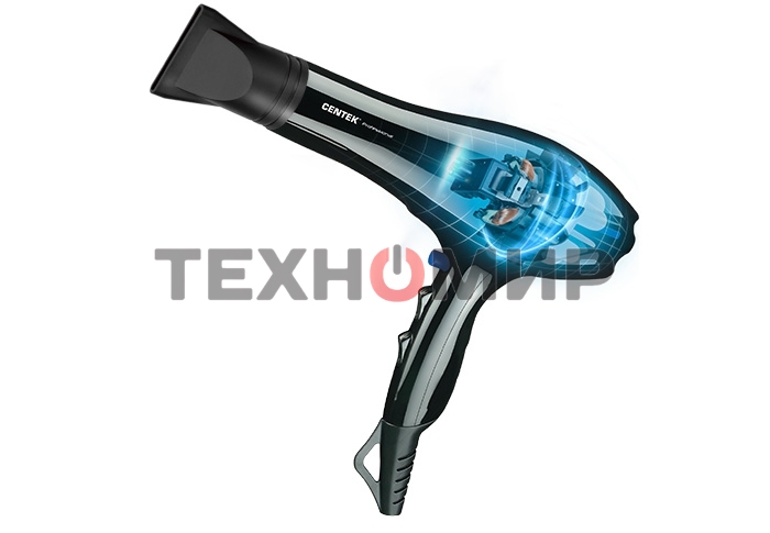 Фен Centek CT-2227 Professional черный, 2200 Вт