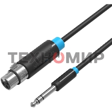 Кабель Vention аудио Jack 6.5 M/XLR F - 3м