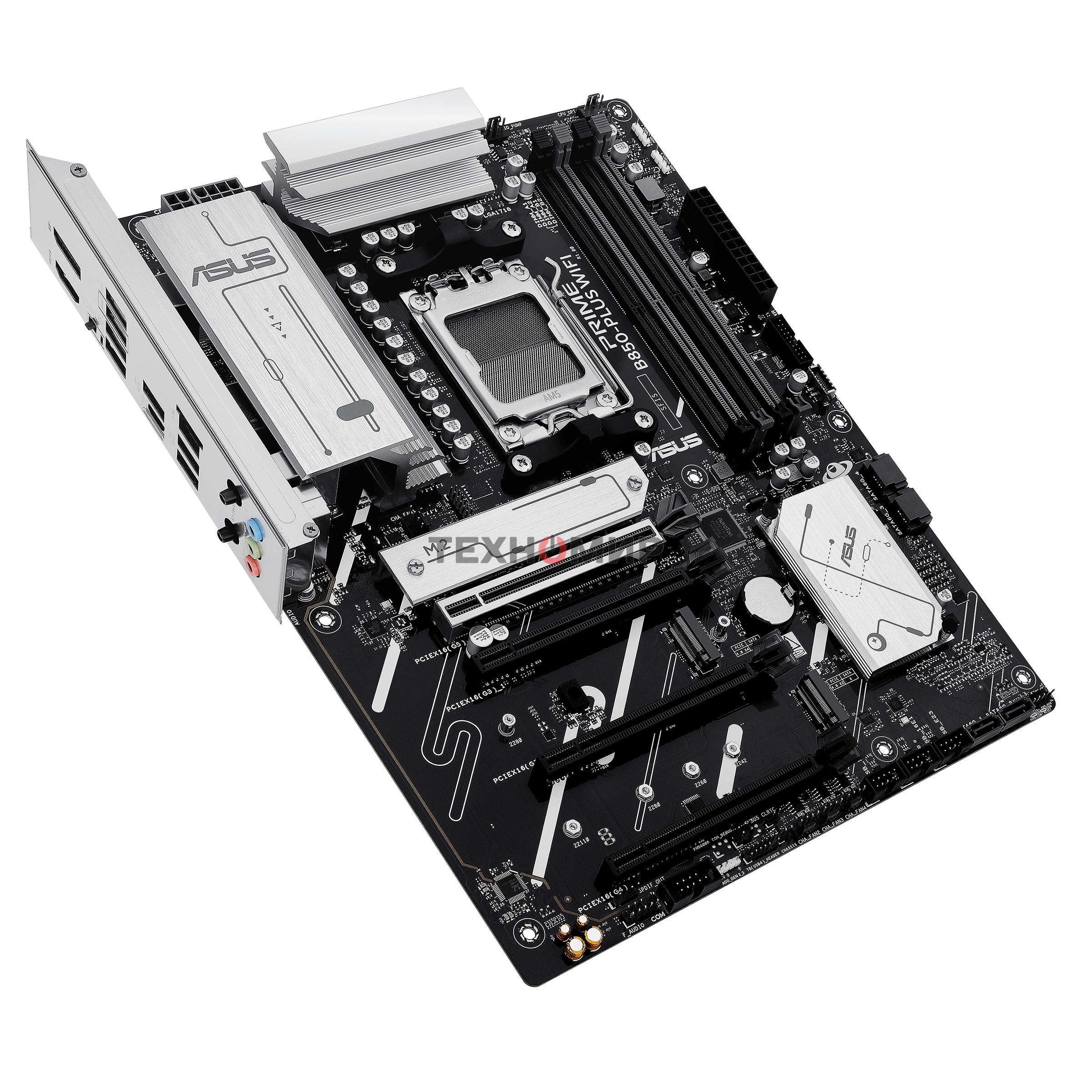 Материнская плата ASUS PRIME B850-PLUS WIFI, AM5, AMD B850, 4xDDR5, 4xSATA, 3xM.2, 1xPCIe 5.0 x16, 1xPCIe 4.0 x16, 2xPCIe 3.0 x1, 1xDP, 1xHDMI, 1x2.5Gb LAN, Wi-Fi 6E, Bluetooth 5.3, 4xUSB-A 10Gbps, 1xUSB-C 10Gbps, 2xUSB-A 5Gbps, 2xUSB-A 2.0, 3x3.5 мм, 7.1