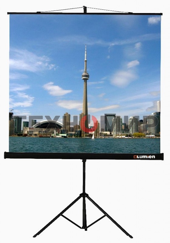Экран на треноге Lumien 200x200 см Eco View LEV-100103 1:1 напольный рулонный