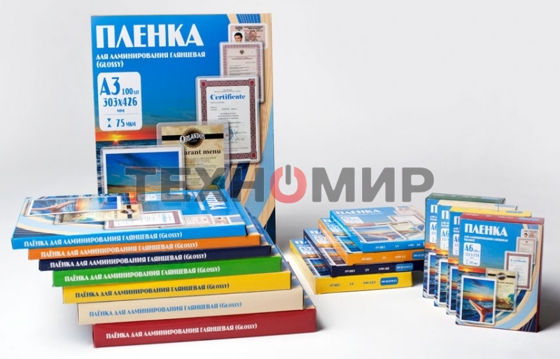 Пленка для ламинирования Office Kit 100мкм A6 (100 шт) глянцевая 111x154 мм PLP111 (PLP111*154/100)
