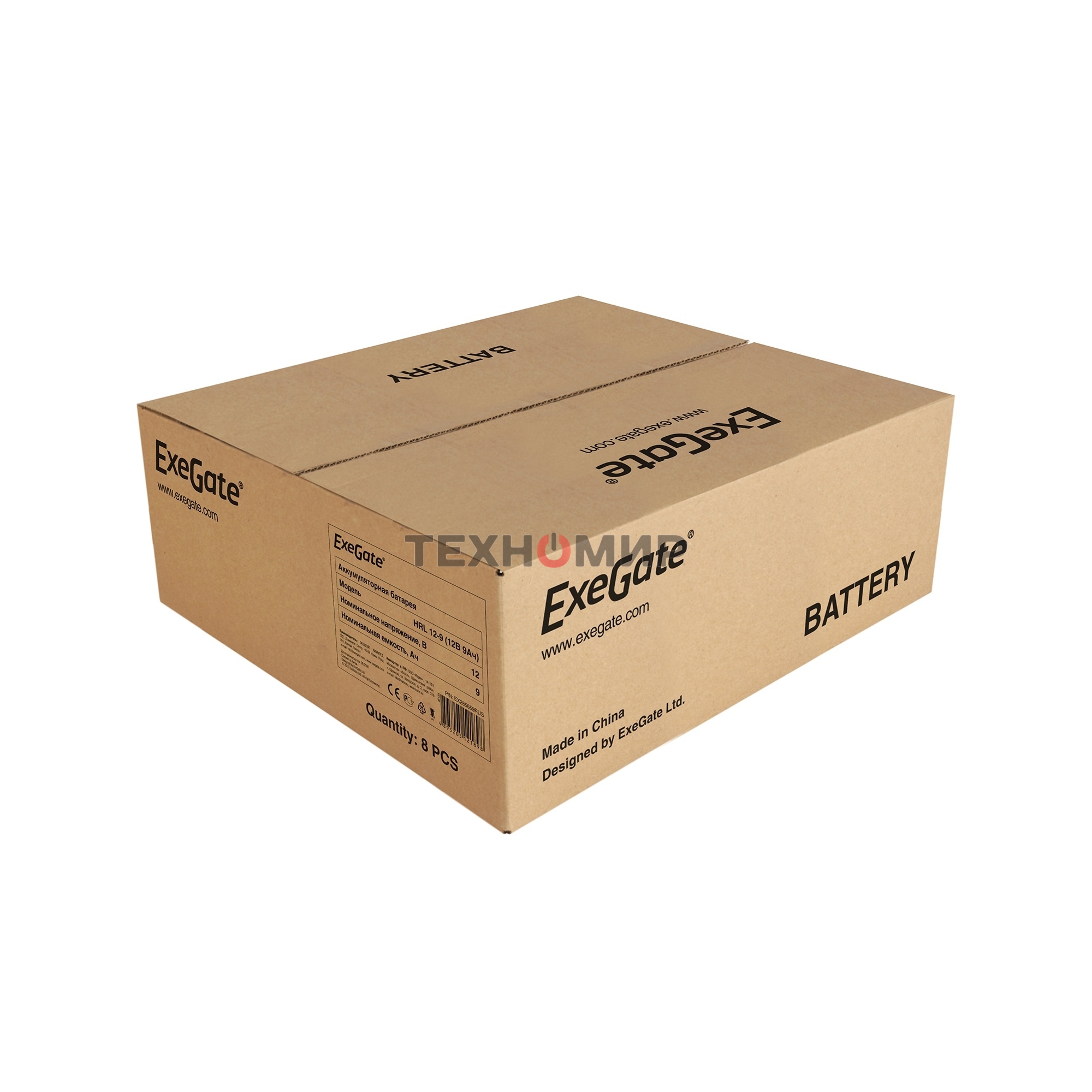 Батарея для ИБП ExeGate EX285659RUS HRL 12-9 (12V 9Ah 1234W, клеммы F2)